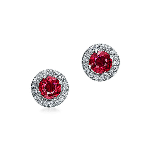 Ruby and Diamonds Tiffany  Earrings